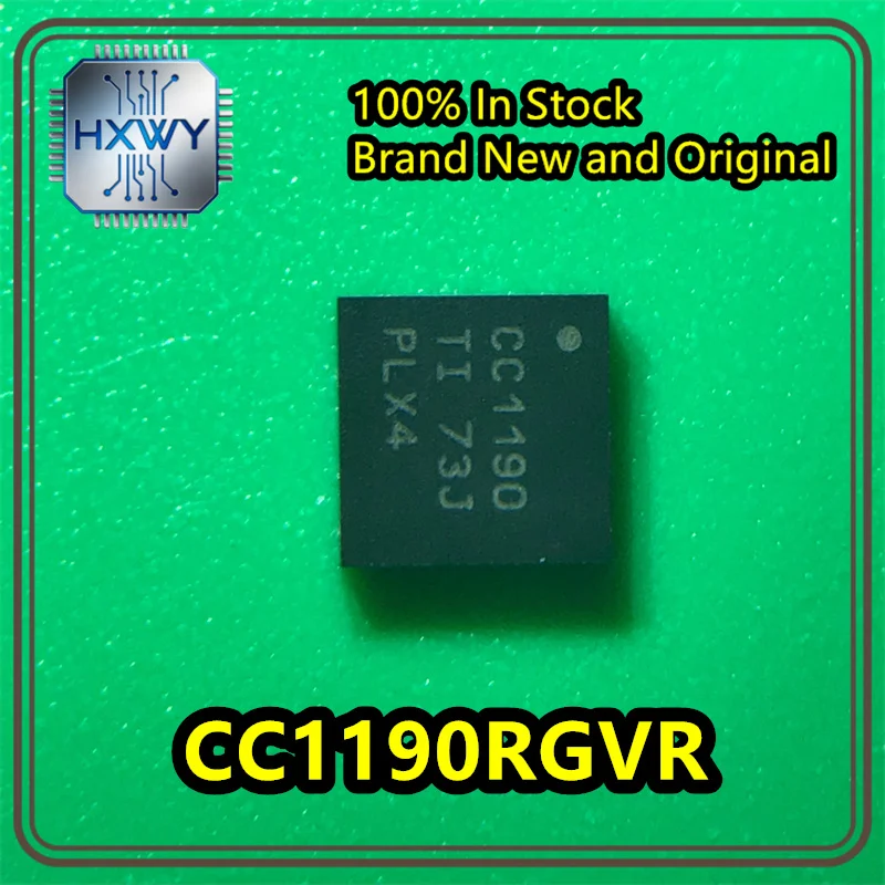 (5/20 pieces) CC1190RGVR CC1190 VQFN-16 RF front-end chip brand new and in stock.