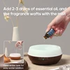 Wood Grain Aromatherapy Diffuser USB Humidifier Desktop Air Purifier Aroma Cool Mist Difusor/Essential Oil Set 5