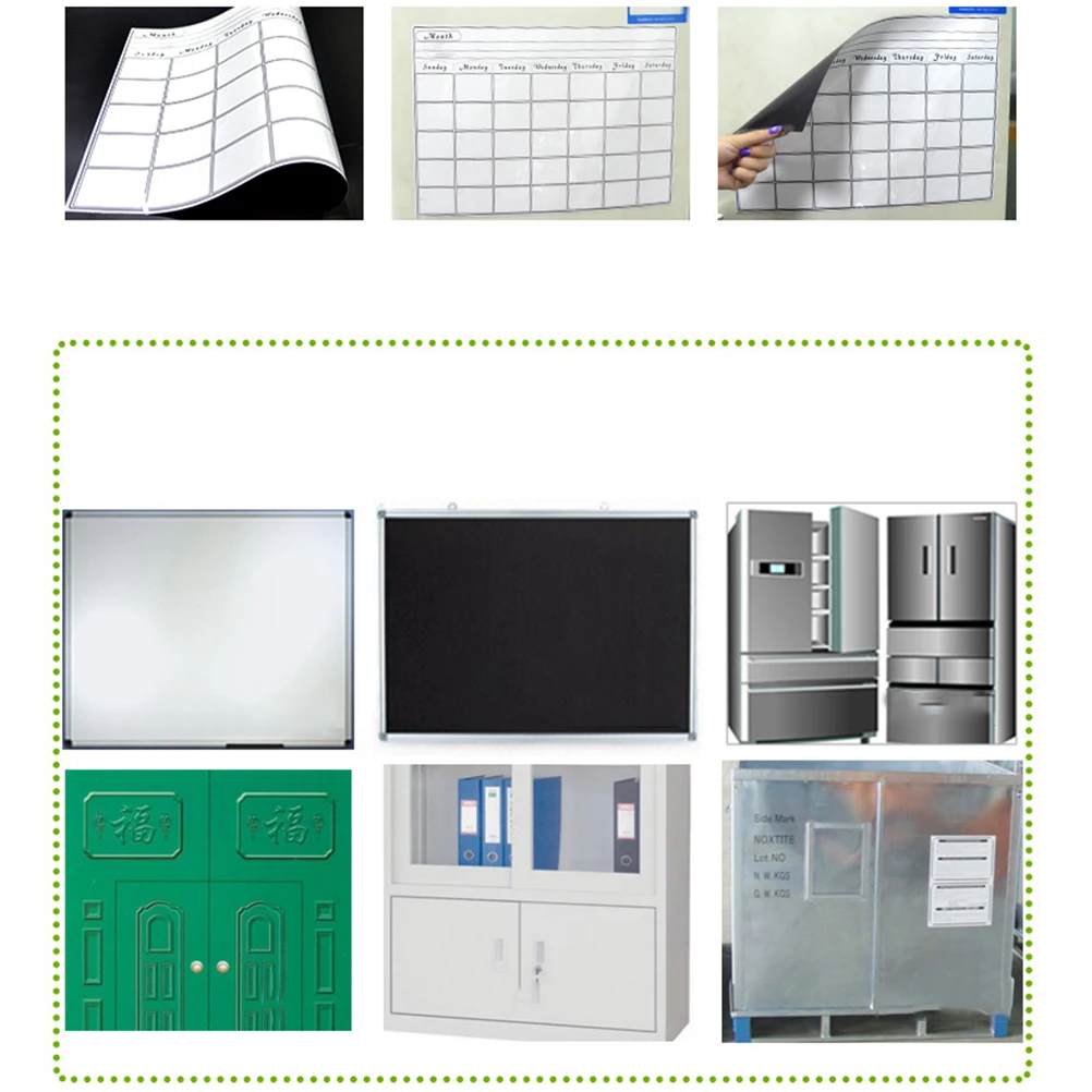 

Refrigerator Magnetic Whiteboard Calendar Stickers Index Force Label Monthly Tab