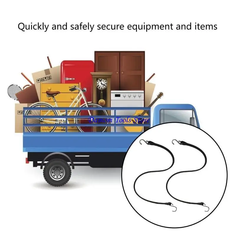 57BE 10PCS ยางผูกสายรัดสายบันจี้สายรัดด้วยสายรัดผ้าใบผ้าใบที่ปรับได้ด้วยตะขอ