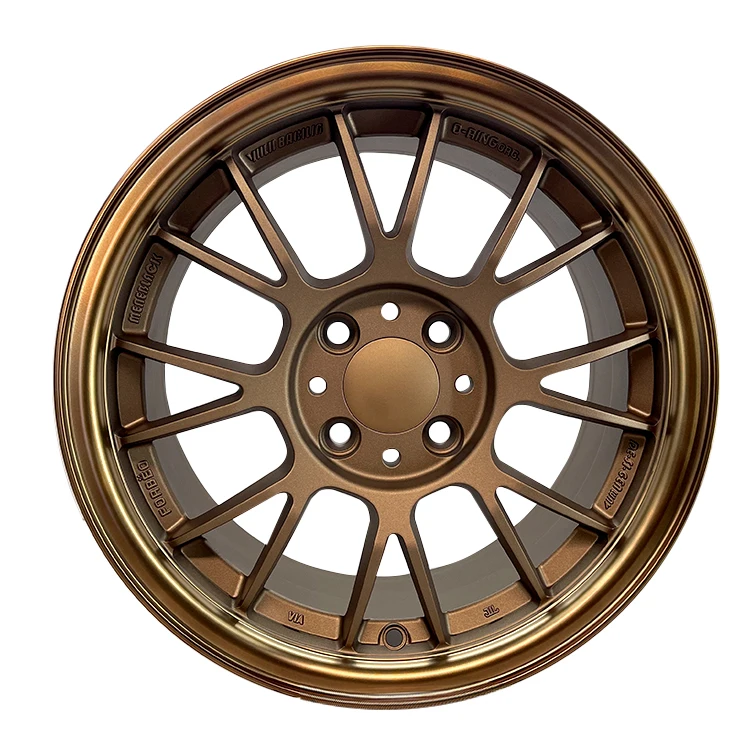 

China Factory OEM JA177 15 Inch Mag Racing Car Rims Manufacturers Bronze Alloy Wheels For Sale 4X100 Passenger Car Wheels Rim