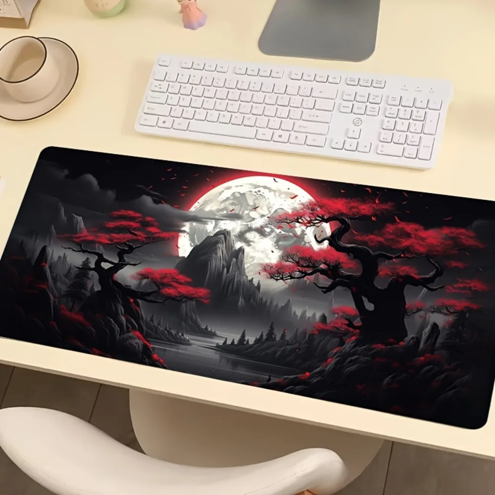 CIFBUY Mouse Pad Non-Slip Rubber Base Washable Large Desk Mat For Office Gaming Anime Landscape Scenery Pattern HD Print Durable