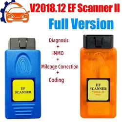 NEW V2018.12 EF Scanner II Full Version for BMW Diagnosis IMMO KM Correction Coding E/F Scanner 2 Diagnostic Tool