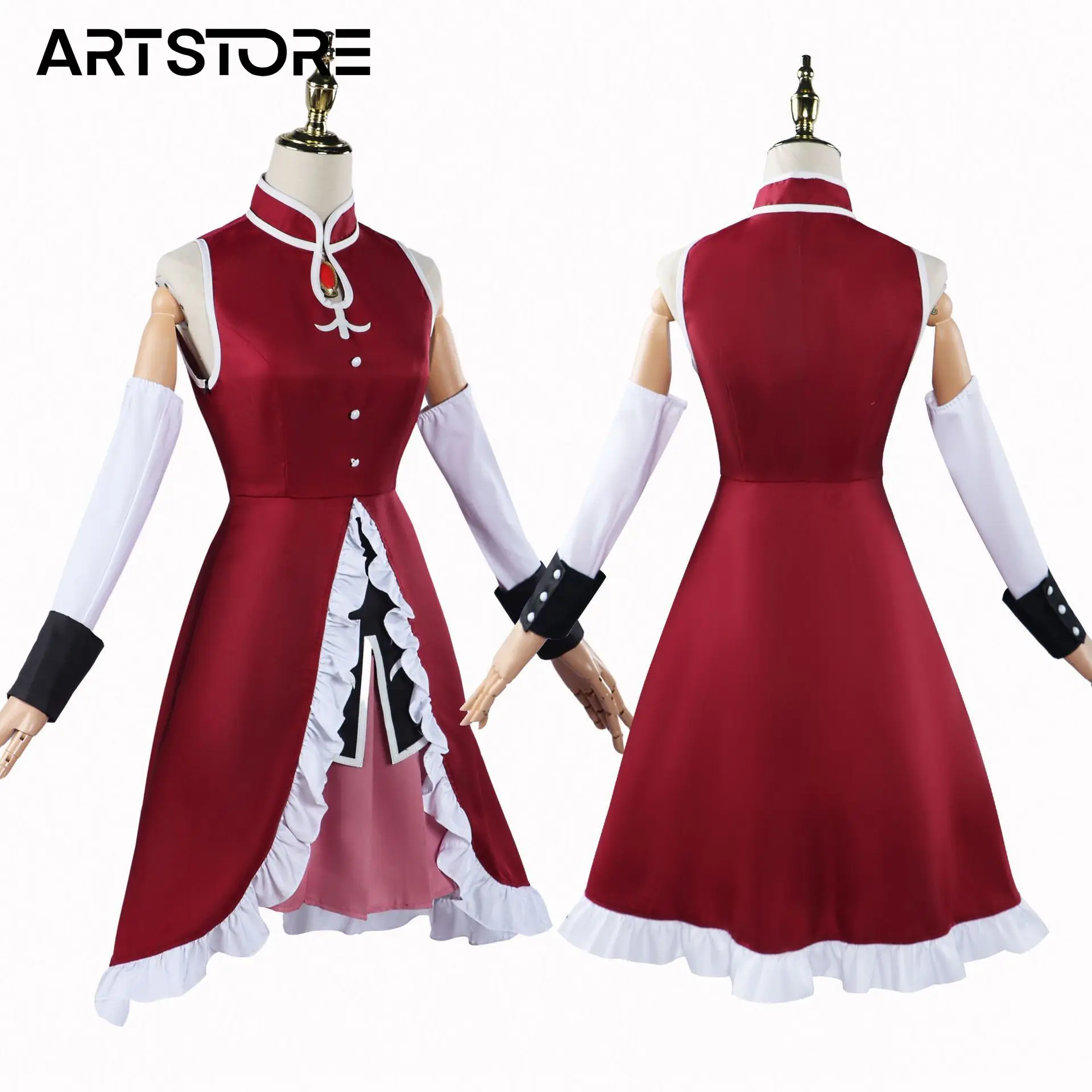 Puella Magi Madoka Magica Kyoko Sakura Cosplay Costume Role Play Comic Con Dress Hallowmas Party Wigs Anime Prop