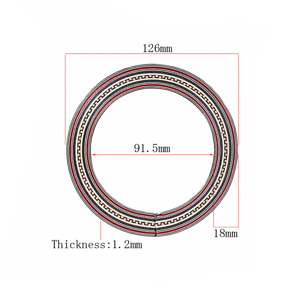 

Classical Oral Flower Acoustic Guitar Bridge Decals Abalone Rosette Inlay Sound Hole Strips Easy Apply Remove Electric Bass