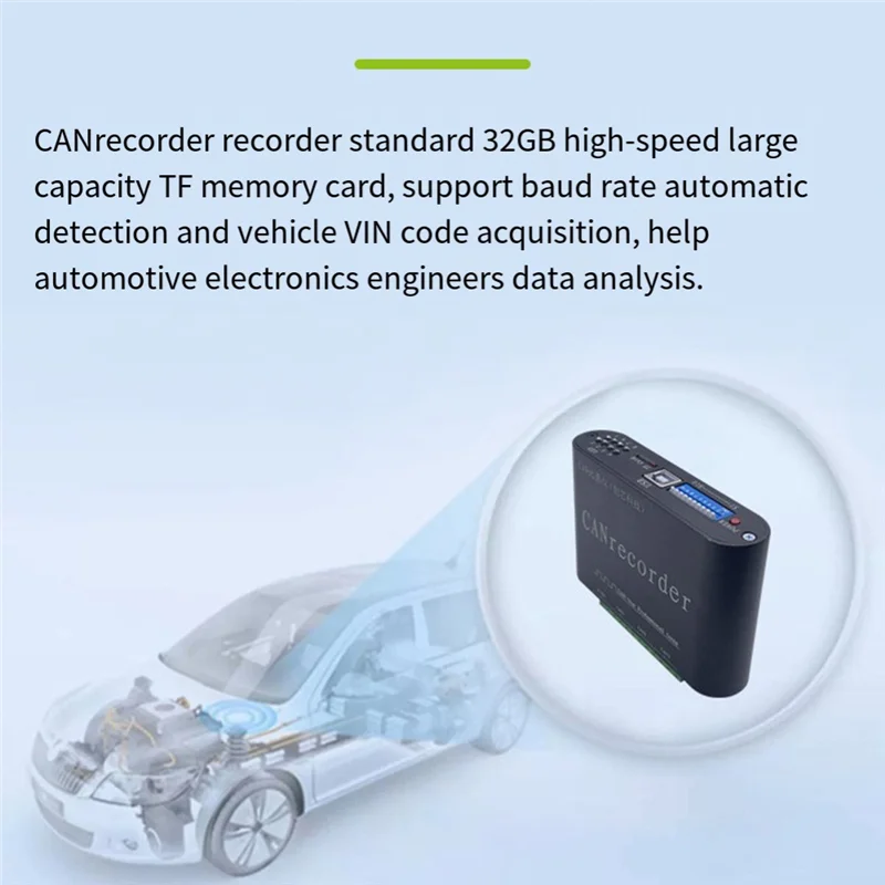 A37T-CAN Bus Data Logger: Offline Recording, Playback Relay With SD Card Storage, Battery Operated