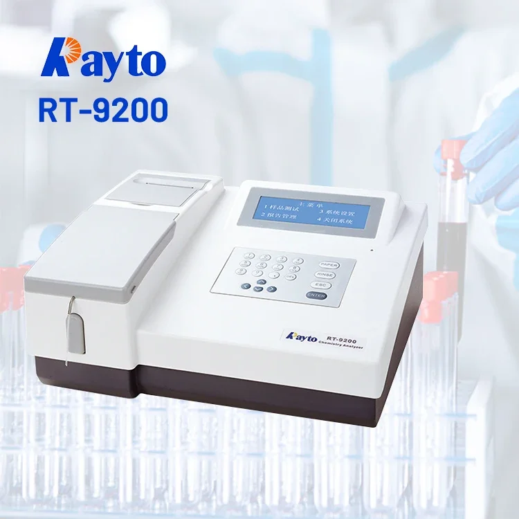 Ready To Ship Clinical Lab Bio Chemistry Analyzer Rayto Rt-9200 Semi-Auto Blood Chemistry Analyzer