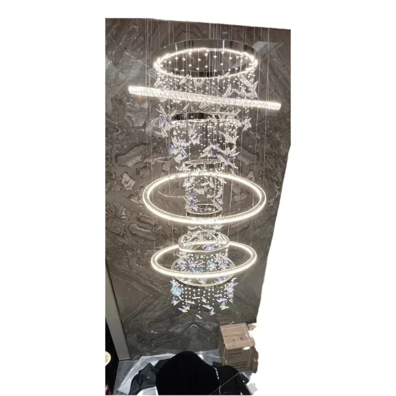 

Living room chandelier, postmodern light luxury high-end crystal lamp creative atmosphere designer dining room bedroom lamp