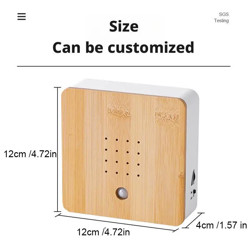 나무 Birdybox Sunbeam 현대 자연 사운드 박스 편안한 쾌활한 새 콘서트 모션 센서 사운드 휴식 도구 사용자 정의 가능