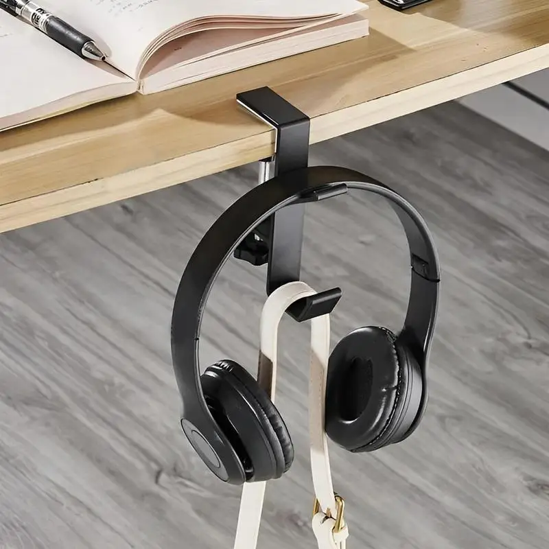 Headset Hanger Punch-free Table Side Hook Wall Hanging Racks Multi-functional Holder For gaming Headphone Organizer