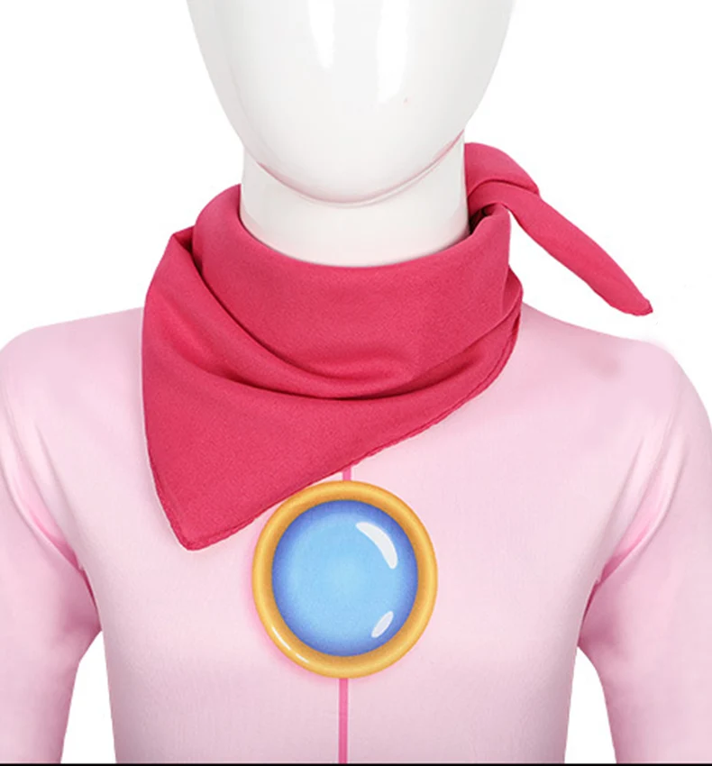 Princess Peach Costume Cosplay Jumpsuits For Girls Birthday Party Easter Carnival Performance Rompers Disguise Pink Clothing - Image 6
