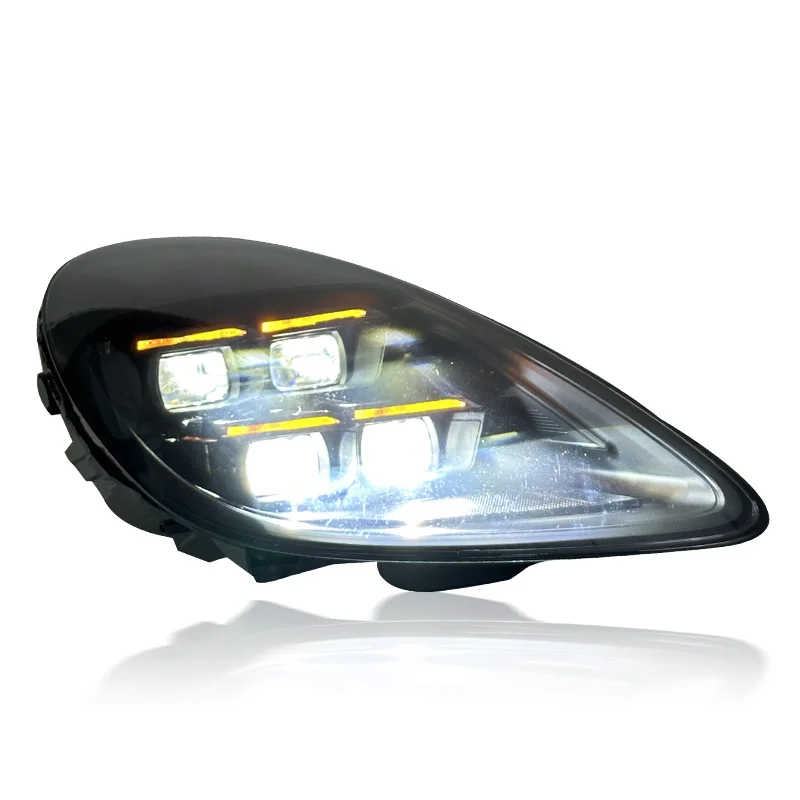 SJC per Porsche Cayman Boxster 718 Gruppo faro 2016-2023 Modificato LED Matrix 2024 Stile 982 982C Faro anteriore per auto