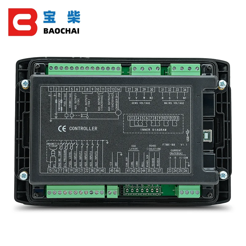 GEC6110D GEC6120D diesel generator set controller module automatic start stop monitoring screen panel accessories