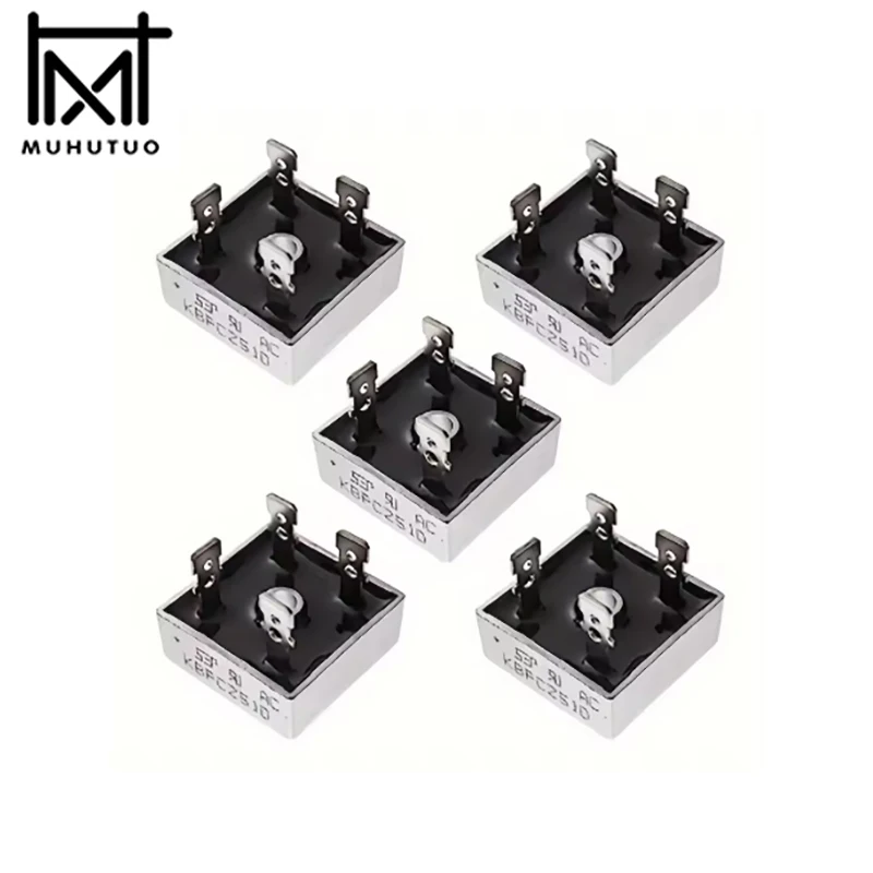 

2PCS/LOT Single-phase rectifier bridge rectifier units KBPC5010, KBPC1510, KBPC2510, KBPC3510, symmetrical bridge