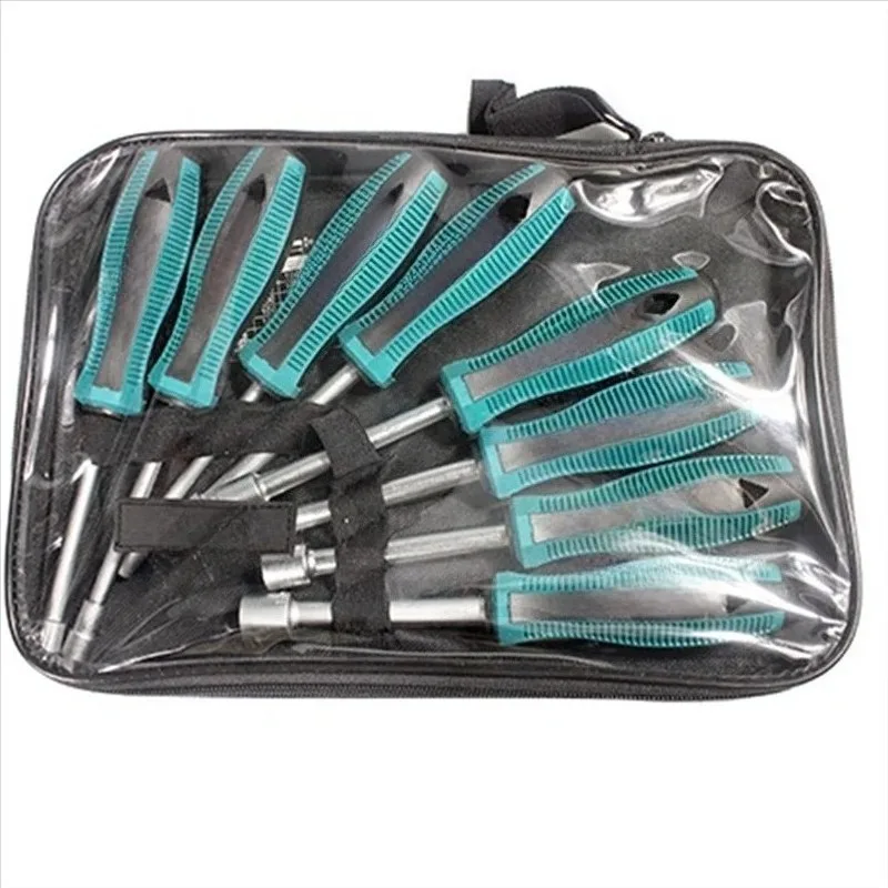 

8-piece set of storage bags, home decoration sockets, wrenches, nuts, keys, nuts, manual tools, 7/8/10/11/12/13/14mm parts