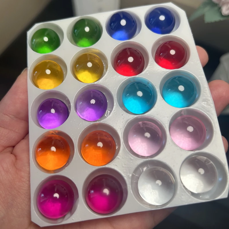 10/20pcs Solid Color Glass Balls Diameter 15mm Transparent Marbles High Precision Anti Boiling Ball