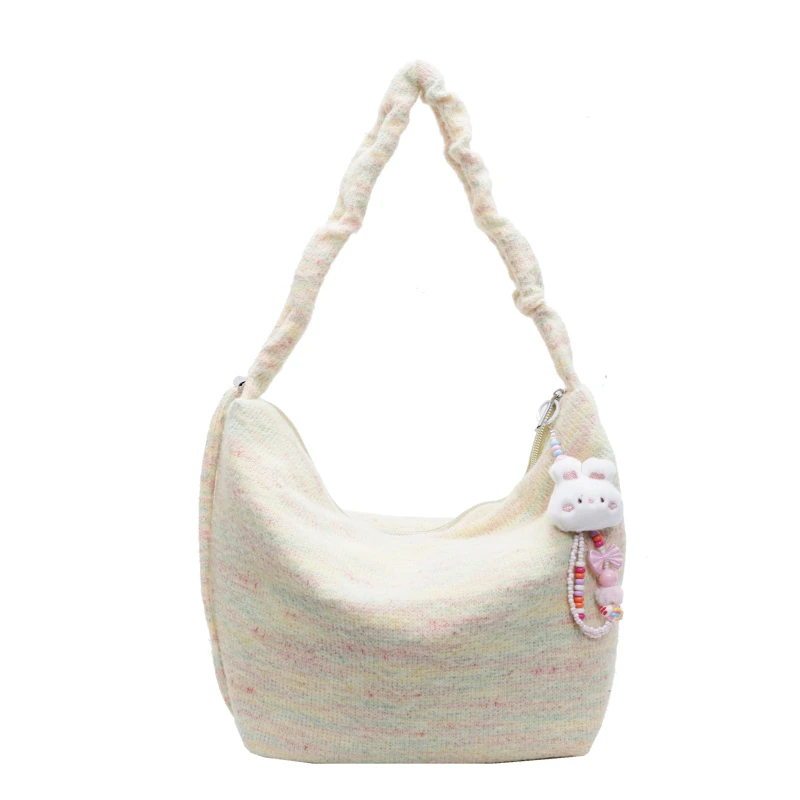 الغزل الخياطة الصغيرة الطازجة حقائب كروسبودي ربيع جديد سعة كبيرة 2025 حقائب العلامة التجارية للنساء تنوعا سستة حقائب كتف الصلبة