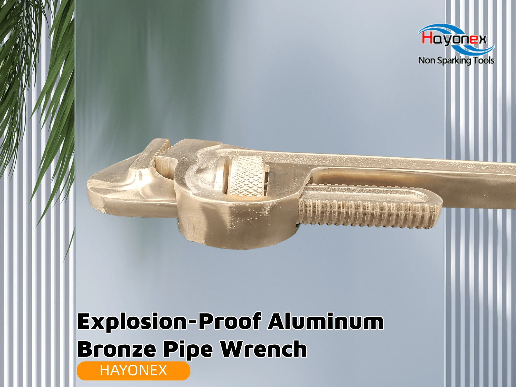 Aluminum Bronze Durable Explosion-Proof Pipe Wrench, Manual Pliers Tool, Hardware Factory Direct Sales