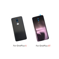 New For Oneplus 6 6T Battery Back Cover Housing Rear Door Case Replace Battery Cover With Camera Lens