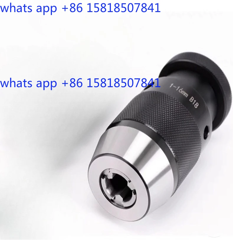 LD Heavy Duty Self-tightening Self-locking Drill Chuck Bench Drill Straight Shank R8 Mohs No. 2345 Taper Shank