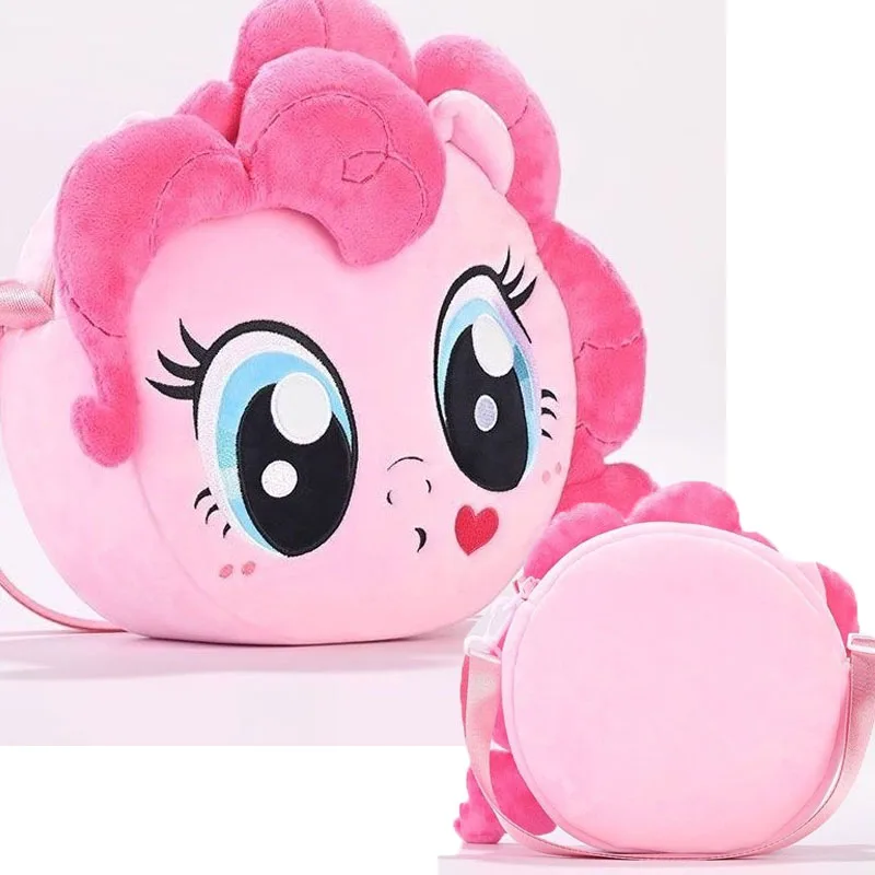 

Рюкзак My Little Pony Pinkie Pie Kawaii, сумка через плечо, плюшевая мягкая модель, коллекционная вместительная сумка для хранения аксессуаров, 2024