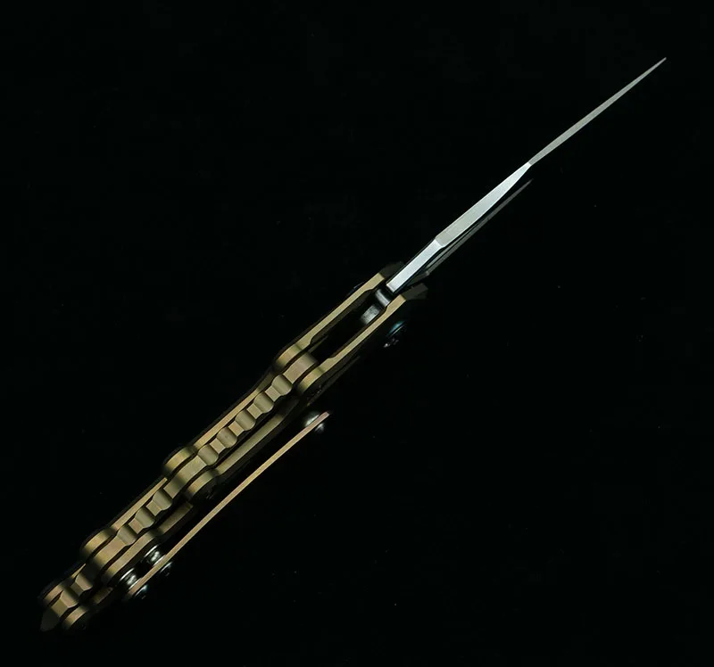Navaja plegable LEMIFSHE JK9393Ti acero M390 titanio EDC - imagen 2