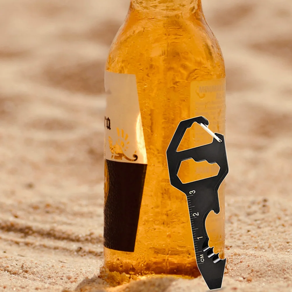 

2 PCS Bottle Opener Keychain Car Beer Keys Corkscrew Home Bar Tool Multifunction