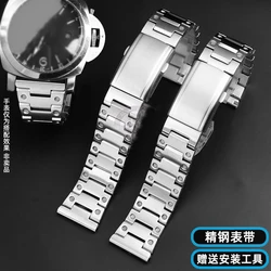 For Panerai Fat Sea 441/PAM01661 Diesel Metal Bracelet Stainless Steel Watchband Men's 22mm 24mm 26mm Bracelet Large Size Strap