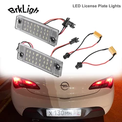 2Pcs For Chevy Chevrolet Captiva 2006- LED Number License Plate Lights Lamps For Opel Antara 2006-2017 Canbus No Error 24smd