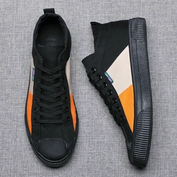 2023 Brand New Men's Vulcanized Canvas Boots Mixed Colors Designer High Top Shoes Autumn New British Lace-up Boots Bd21266