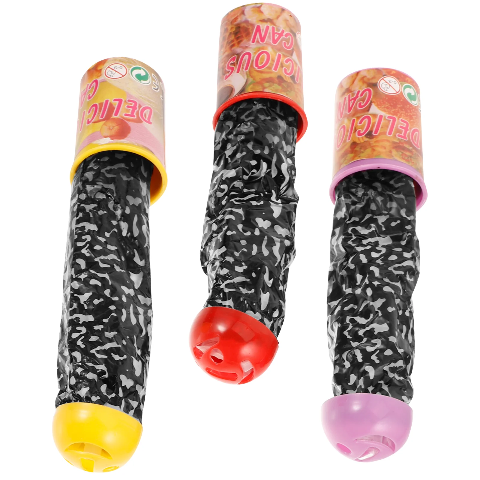 3pcs Candy Snake Can Jump Spring Snake Toy Funny Candy Jar Spoof Toy Gift Prank Toy Party Supplies
