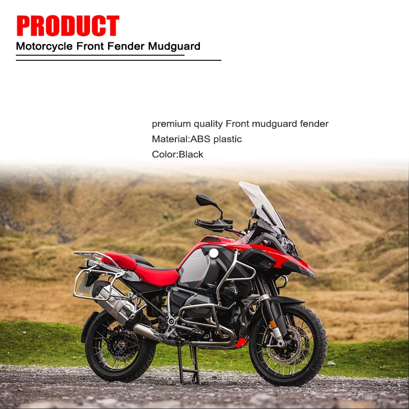 For BMW R1200GS LC Adventure Carbon/Black Motorcycle Tire Hugger Mudguard Extension Front Fender R1250GS ADV 1250GSA 2014-2023