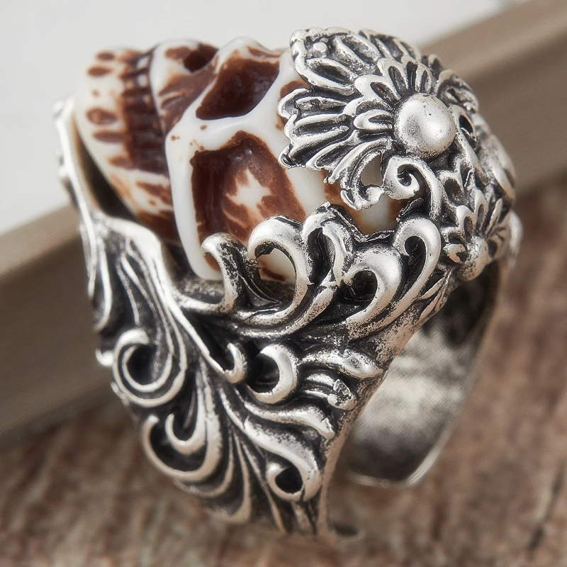Hip Hop Trendy Skull Ring, Vin - Gothic Skull Ring recension och pris
