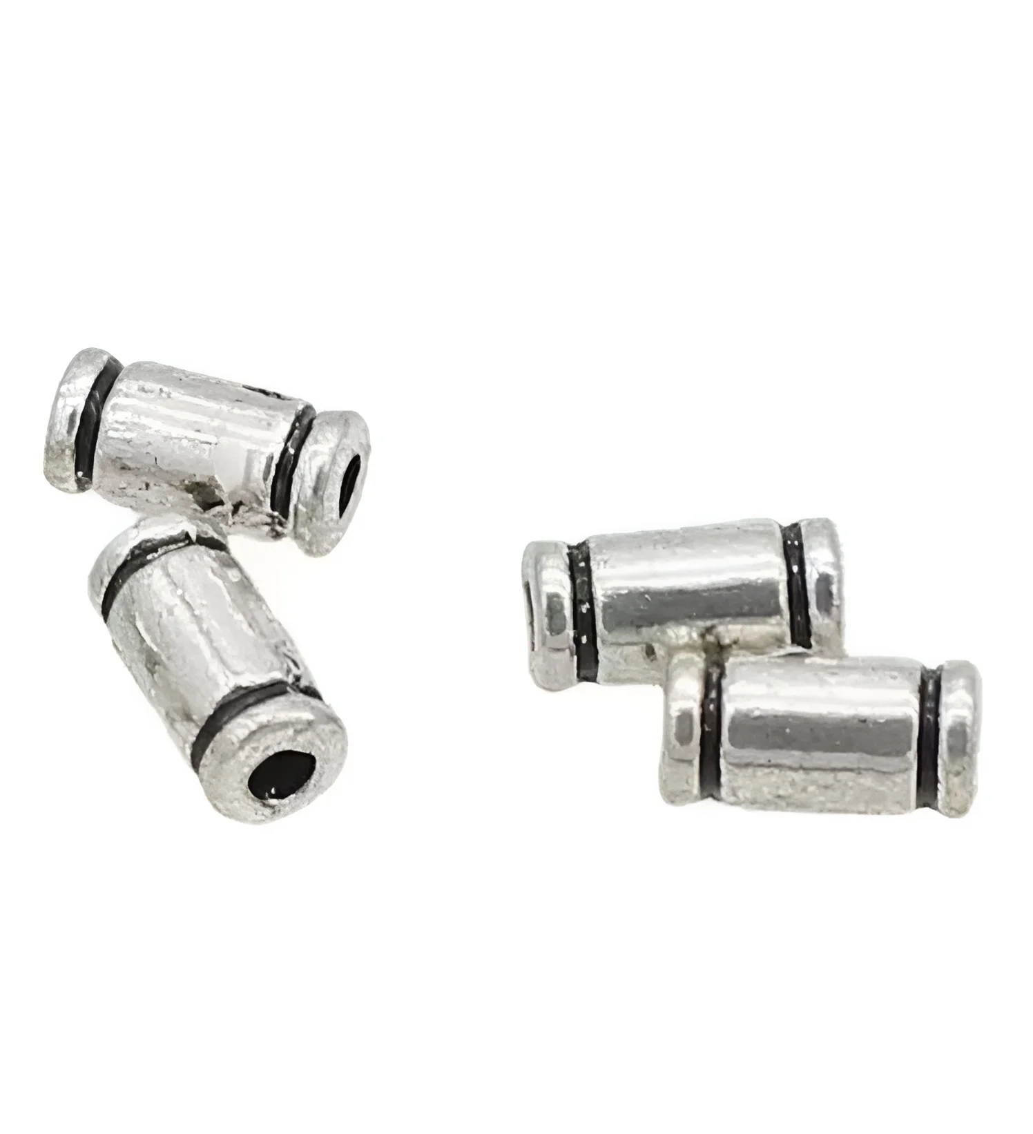 

100pcs 3*6mm .hole 1mm Zinc alloy metal Vintage spacer beads for jewelry handmade HWYH0095