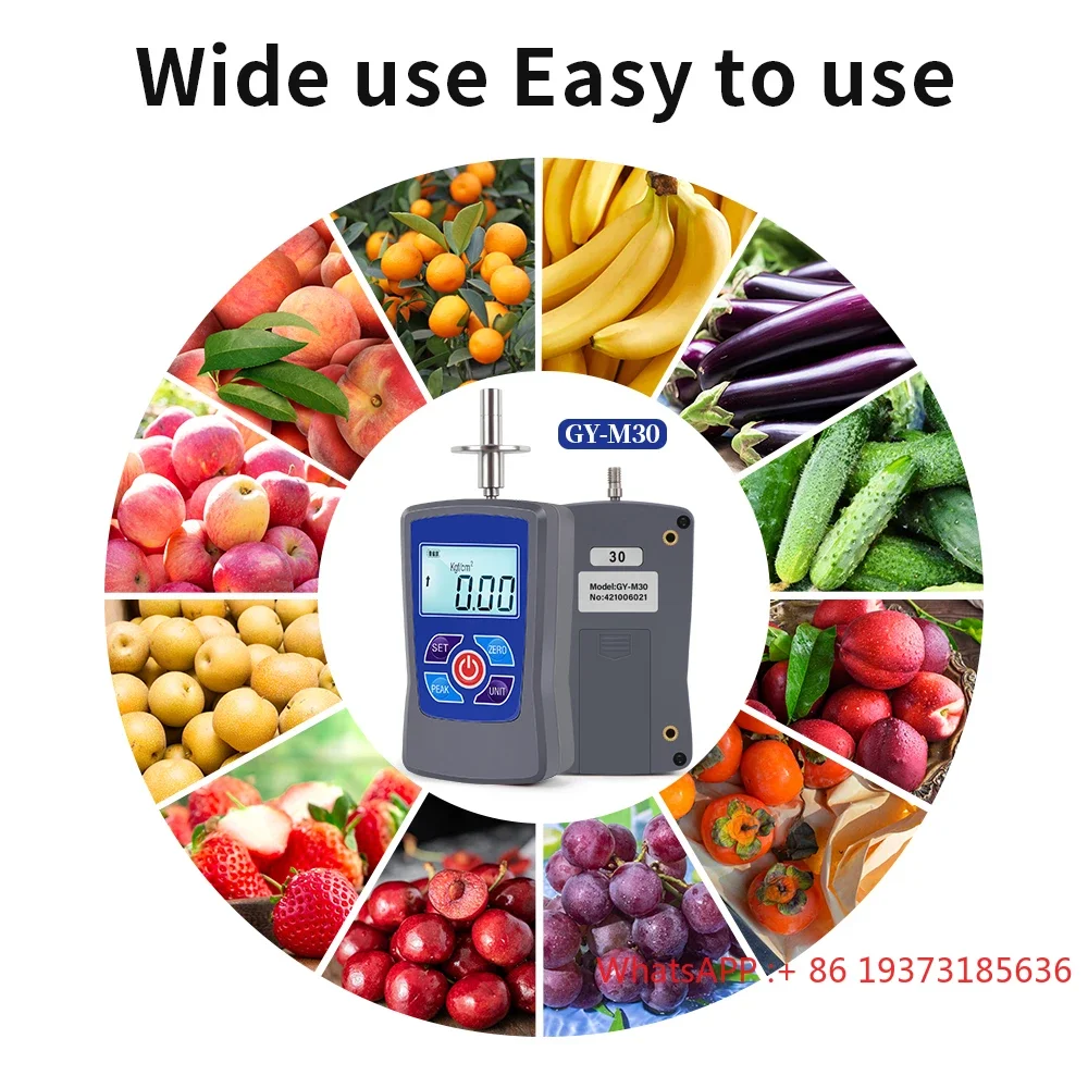 High Quality GY-M30 Mini Digital Fruit Hardness Tester Digital Fruit Hardness Tester with Backlight