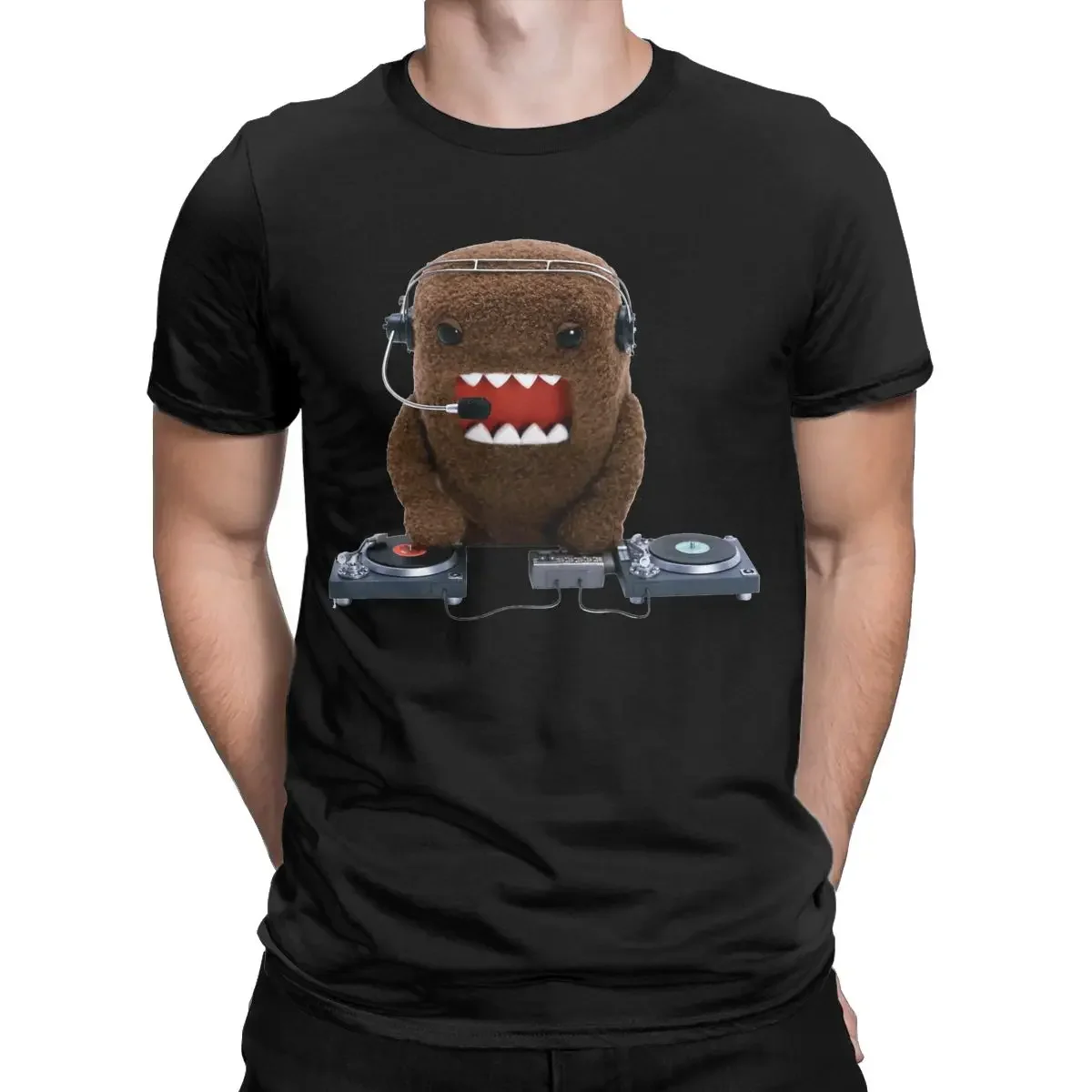 Men\'s T-Shirts DJ Domo Kun Doll Amazing 100% Cotton Tee Shirt Short Sleeve T Shirt Crewneck Clothes Unique