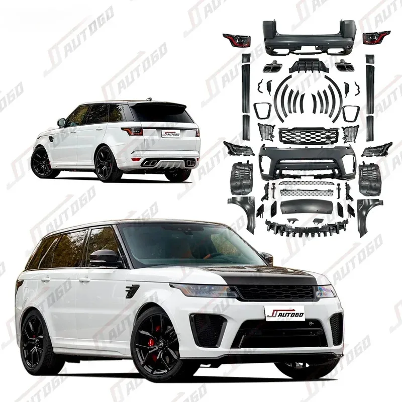 

High Quality Body Kit Land Range Rover Sport 2014-2017 L494 Change To 2020 SVR Style Front Rear Bumper Assy