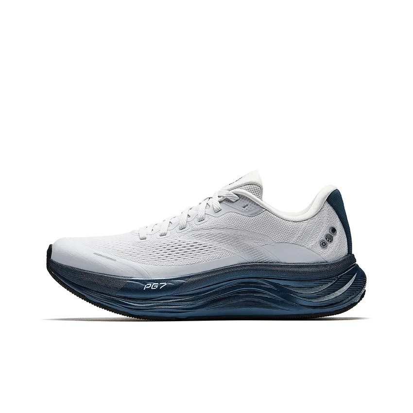 

Anta Cushioning Slip Resistant Abrasion Resistant Low top Sprint Long Distance Running Shoes Men's Gray Blue 112525546-14