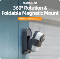 Sunnylife Magnetic Base  For Insta360 Go3S/Go3 Stand Angle Adjustable Foldable Portable Desktop Bracket Mount Camera Acc