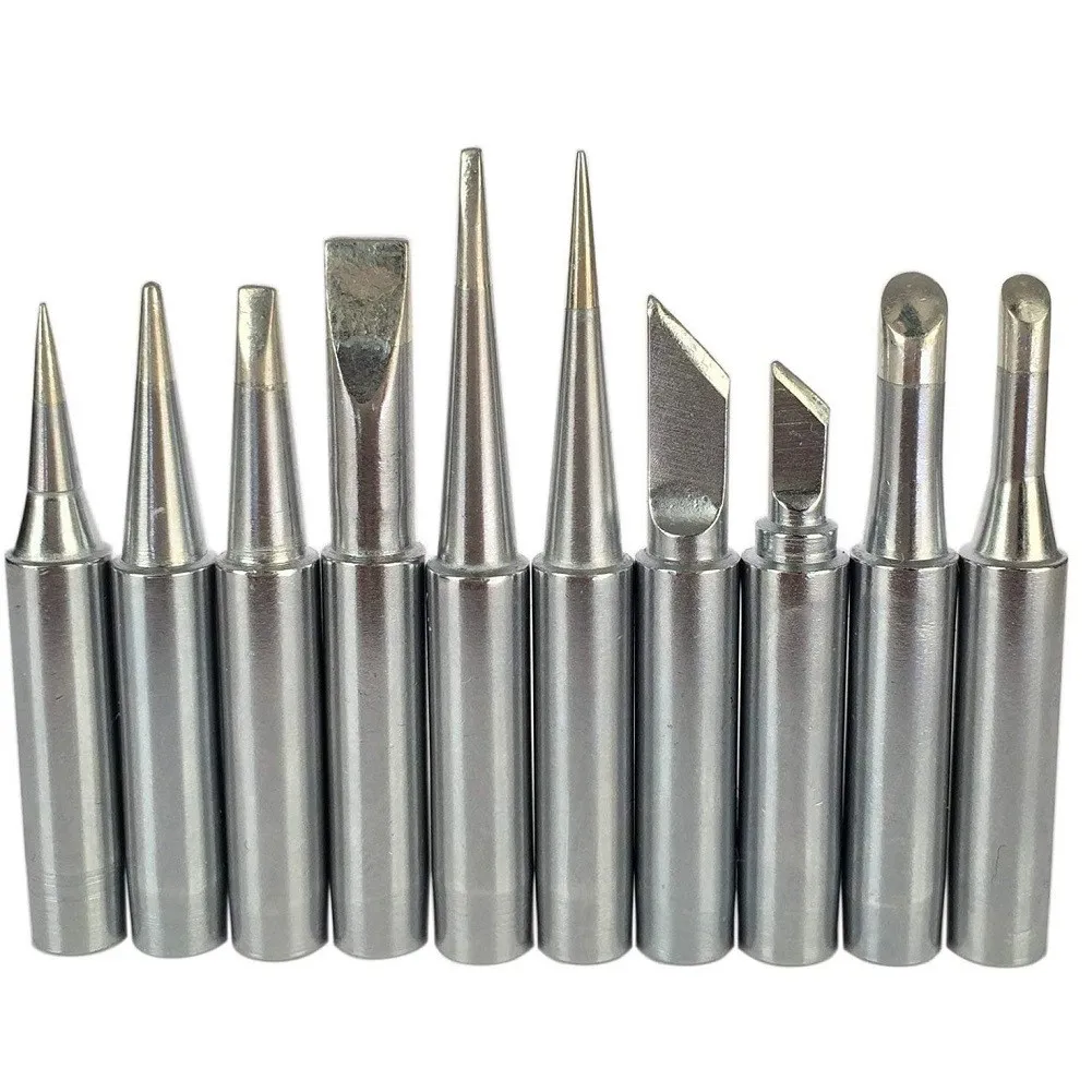 Replaceable Soldering Iron Tips 900M-T Series for Soldering Station 900M 933 936 937 376 907 913 Soldering Tips Yihua 10X 900M