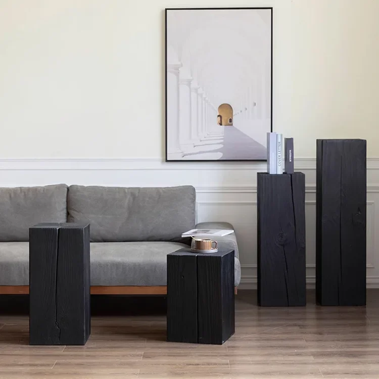 ขาตั้งกระถางต้นไม้ไม้ซุงสไตล์วินเทจ ดีไซน์สร้างสรรค์ รุ่น Wabi Sandy Wind Square Charcoal Wood Door B & B  ขาตั้งไม้ซุงสำหรับวางกระถางต้นไม้  ขาตั้งบอนไซไม้ซุง  ขาตั้งไม้ซุงสำหรับวางกระถางต้นไม้  ขาตั้งไม้ซุงสำหรับวางกระถางต้นไม้  ขาตั้งไม้ซุงสำหรับวางกระถางต้นไม้  ขาตั้งไม้ซุงสำหรับวางกระถางต้นไม้