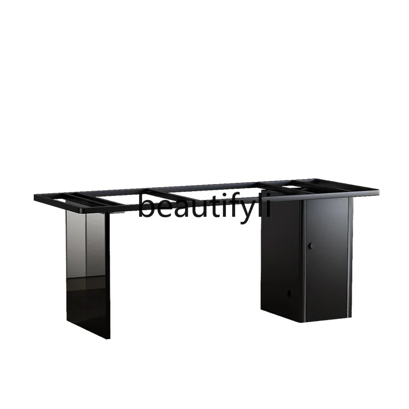 LXLuxury Stone Table Leg Bracket Marble Rock Plate Tea Table Base Solid Wood Large Board  Table Leg Stainless SteelSSS