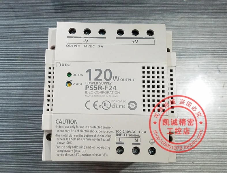 

PS5R-F24 DC24V 5A Original Japan Izumi IDEC Switching Power Supply PS5R-F24 In Stock