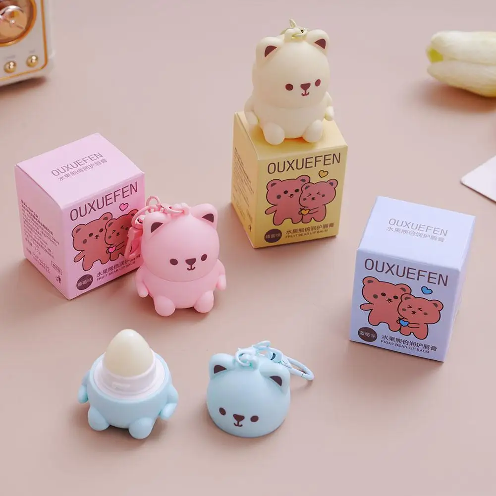 귀여운 작은 애완동물 립밤은 보습과 보습을 제공하여 립 라인을 개선합니다. 어린이를 위한 동상 방지용 프라이머 수리 J5D4