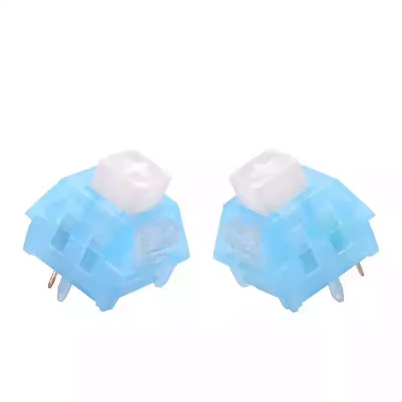Kailh Arctic Fox Switches Clicky Tactile Keyboard Switch 5 Pins 63g RGB Switch mit Lichtleiter Mechanische Tastatur MX Switches