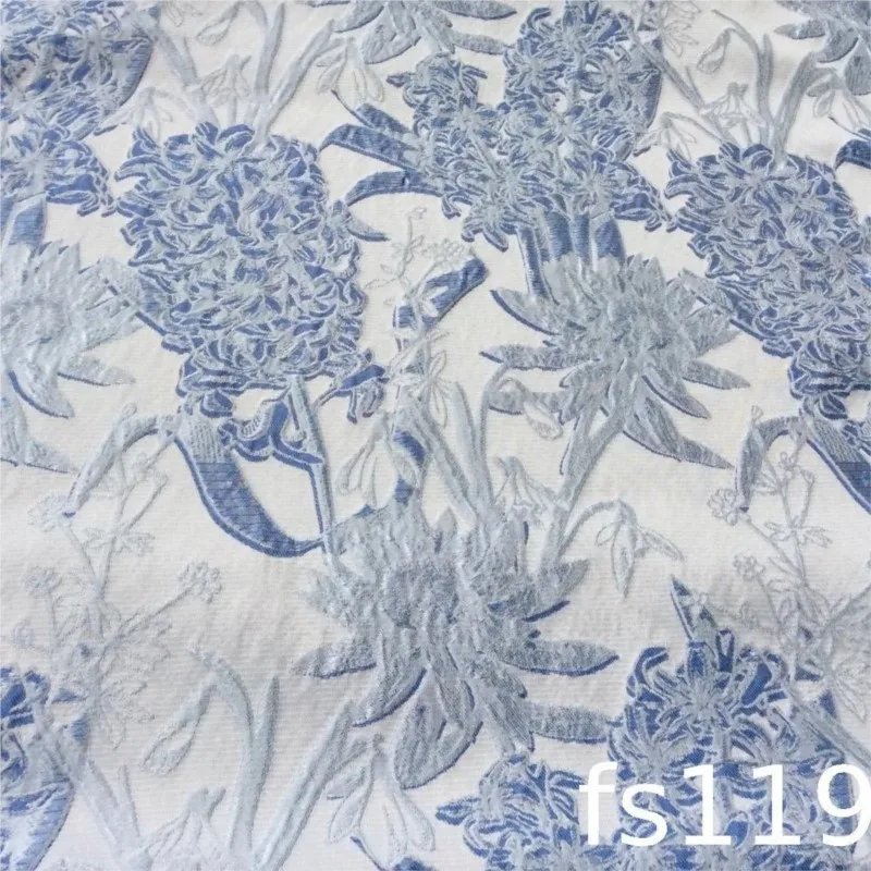 Textured relief wisteria jacquard fabric woven yarn-dyed and light women's shoes bags