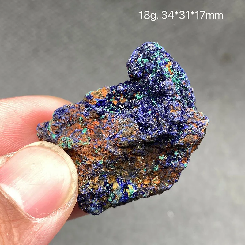 100% natural azurite and malachite symbiotic raw stone mineral specimen healing crystal gem collection