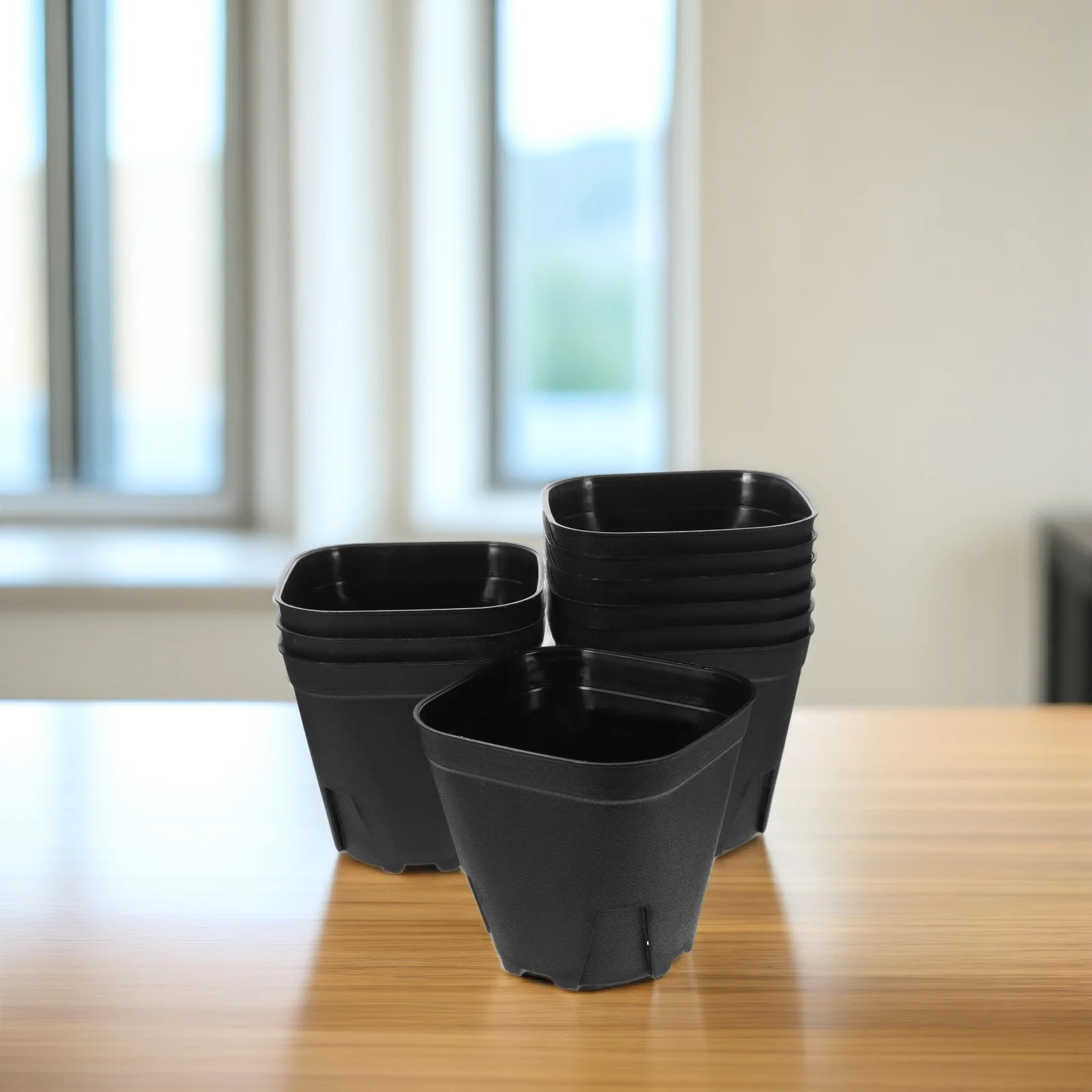 

10Pcs Plastic Nursery Pots Succulent Planting Containers Orchid Planter Drainage Holes Indoor Outdoor Garden Supplies