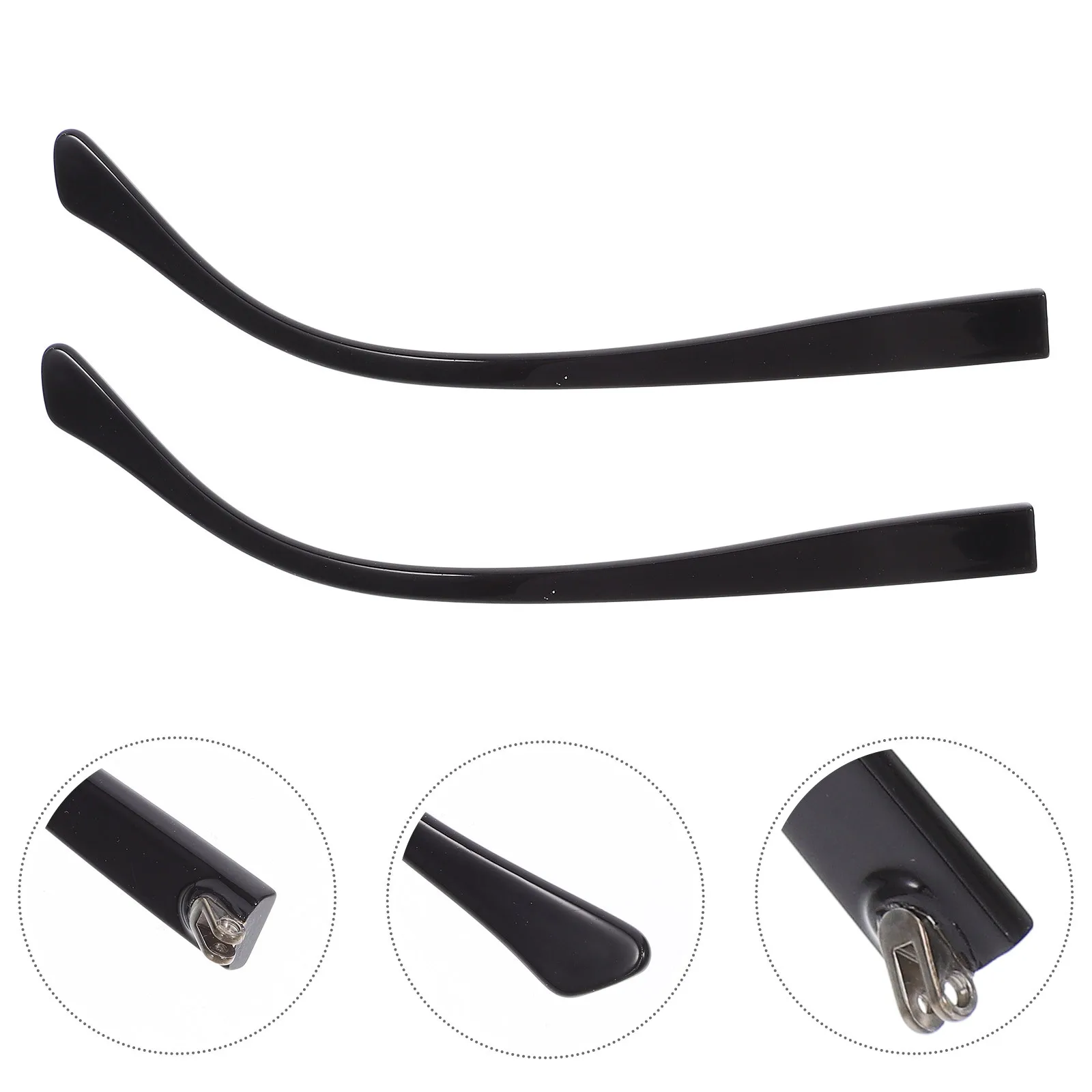 1 Pair Eyeglass Arm Replacement Nonslip Lightweight Temple For Universal Glasses Repair Kit Eyeglasses Replacement Temple
