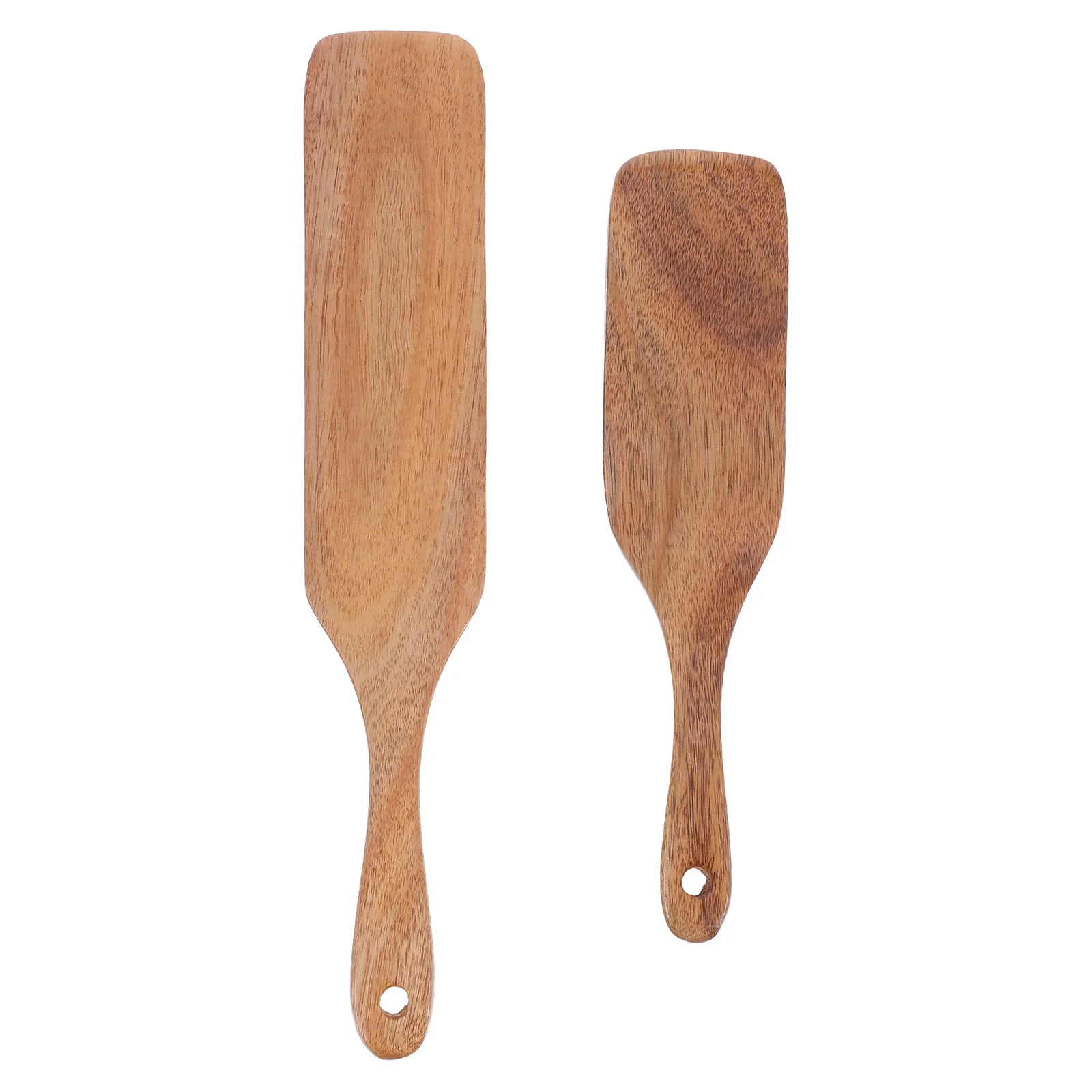 2 шт. деревянных кухонных лопаток с длинной и короткой ручкой